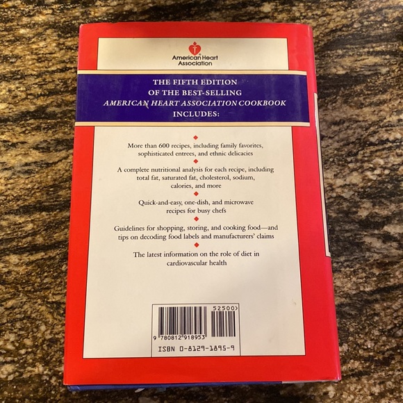 Hardcover Cookbook, American Heart Association 5th Edition - Picture 2 of 10